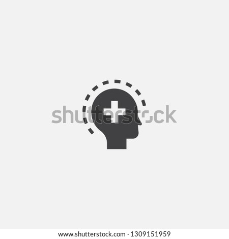 Mental health base icon. Simple sign illustration. Mental health symbol design. Can be used for web, print and mobile