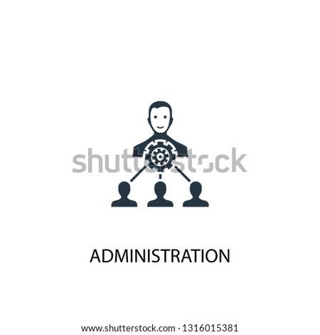 administration icon. Simple element illustration. administration concept symbol design. Can be used for web and mobile.