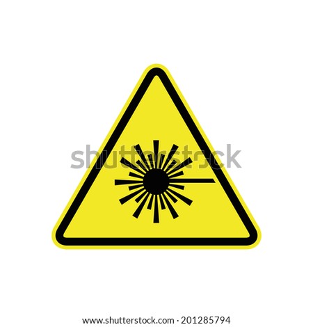 laser radiation sign