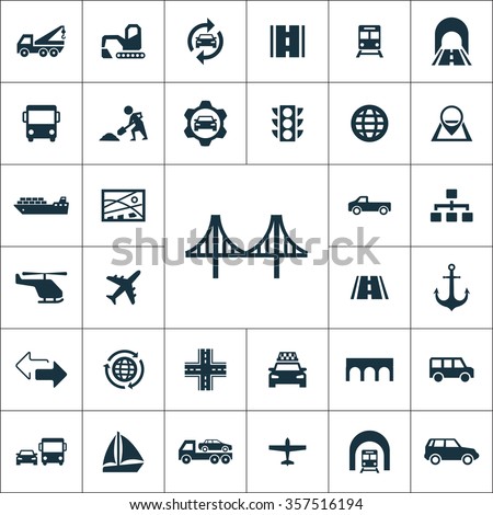 infrastructure Icons Vector set