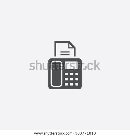 Vector fax Icon