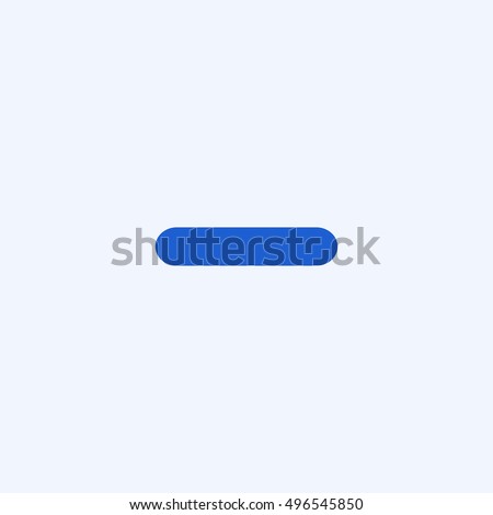 minus icon, isolated, white background