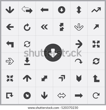 Arrows icons universal set for web and mobile