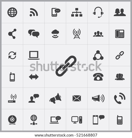 link icon. communication icons universal set for web and mobile