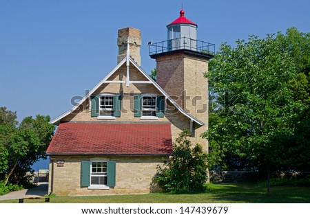 Eagle Bluff Lighthouse, Door County Peninsula, Wisconsin