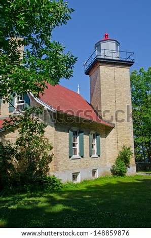 Eagle Bluff Lighthouse, Door County Peninsula, Wisconsin