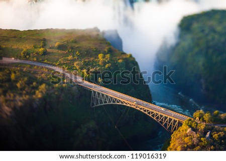 Bridge at Victoria Falls, a bungee-jumping hot spot
