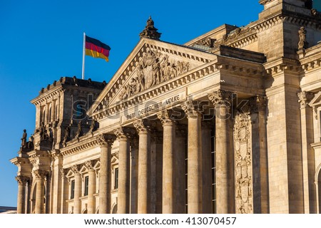Similar – Image, Stock Photo Bundestag german federal parliament building in Berlin Germany