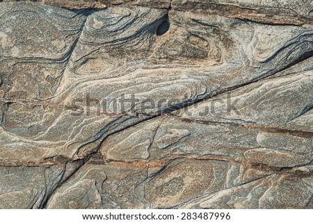 Rock background. Rock detail in horizontal composition.