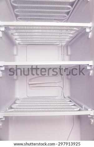 refrigerator inside with shelf