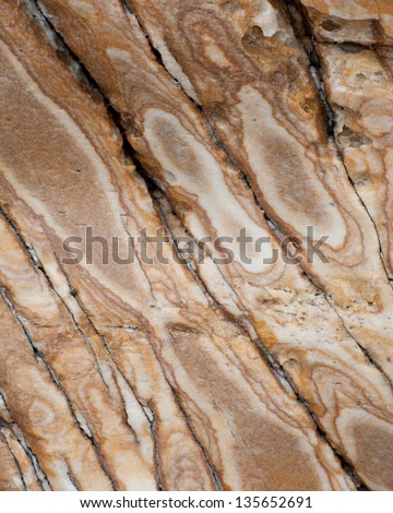 Marble textures and patterns on Marble Beach, Namaqua National Park, South Africa