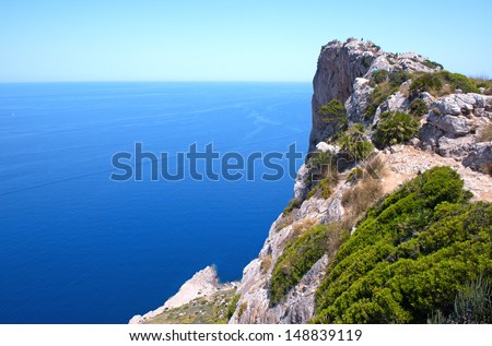 Cape Formentor in the Coast of North Mallorca, Spain ( Balearic Islands )