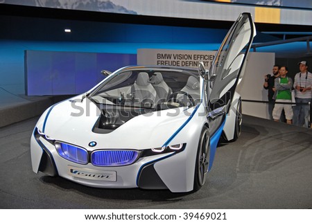 FRANKFURT - SEP 20: BMW Concept Car Vision Efficient Dynamics on 63rd IAA (Internationale Automobil Ausstellung) on September 20