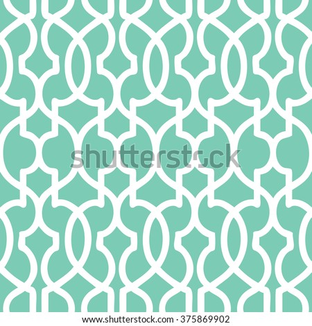 Moroccan trellis pattern seamless vector background tile
