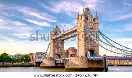 Similar – Image, Stock Photo Traffic on Tower Bridge.