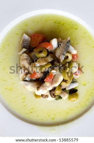 Soup fish with vegetables