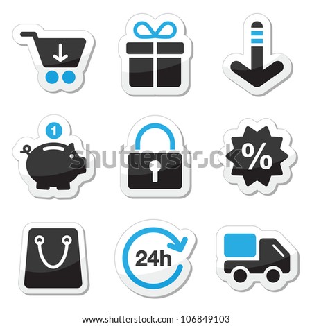 Web / internet icons set - shopping