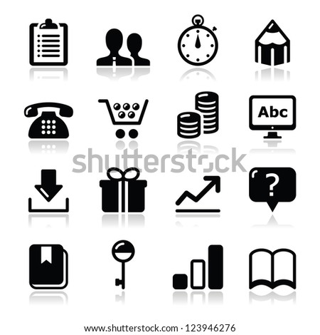 Website internet icons set - vector