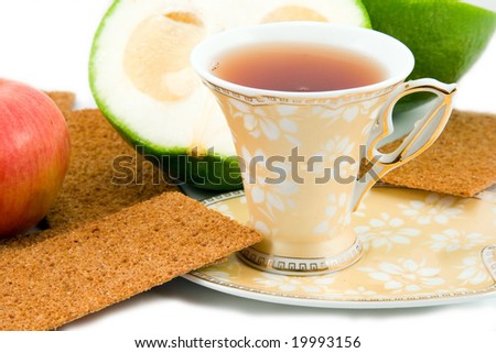 healthy food isolated on a white  background