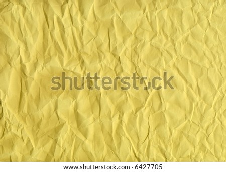 crumpled yellow construction paper for backgrounds