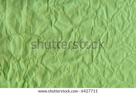 crumpled green construction paper for backgrounds