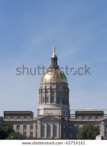 The Georgia State Capitol Building in downtown Atlanta.