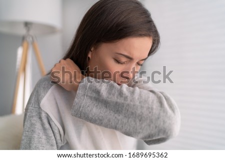 Similar – Image, Stock Photo Self isolate, with a face mask, in front of the silent last lights of day, near Manchester airport, UK, while waiting for the results of a pcr test from covid-19