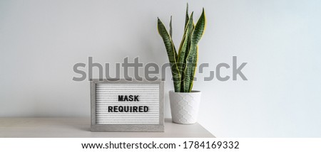 Image, Stock Photo compulsory masks Mask