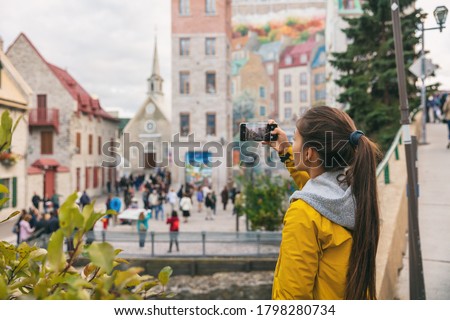 Similar – Image, Stock Photo Old City Quebec Québec