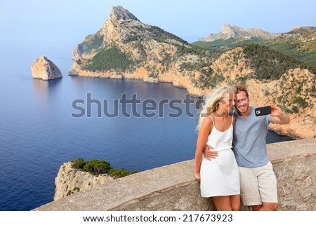 Similar – Image, Stock Photo Selfportrait in the beach with a beautiful sky