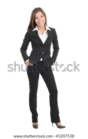 Young Beautiful Businesswoman Isolated. Stylish Mixed Caucasian ...