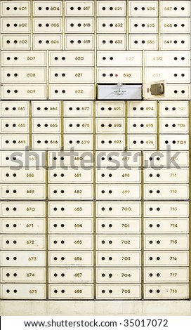 Antique safe deposit box