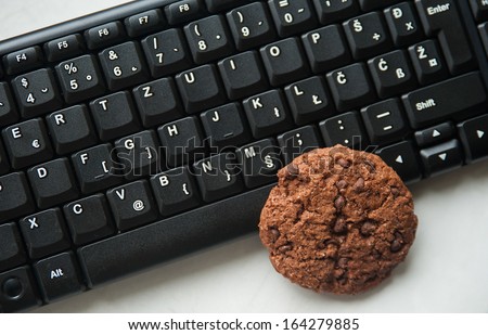 Internet cookies, concept