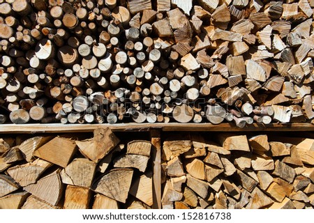 Fireplace logs for winter time