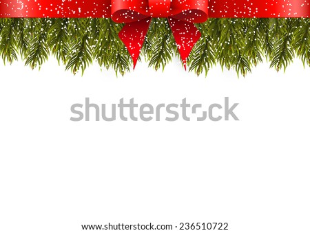 Christmas Decoration On White Background Stock Vector Illustration 236510722 : Shutterstock