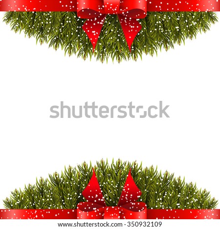 Christmas Decoration On White Background. Vector Illustration. - 350932109 : Shutterstock