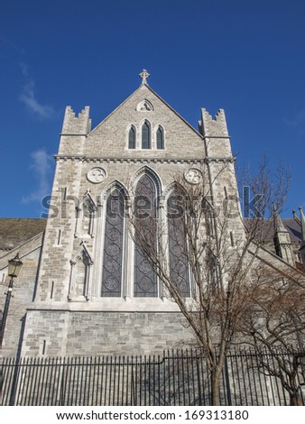 Christ Church Dublin ancient gothic cathedral architecture