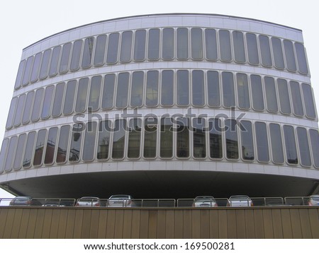 TURIN, ITALY - MARCH 01, 2007: The Turin Commerce Chamber building was designed by famous Italian architect Carlo Mollino