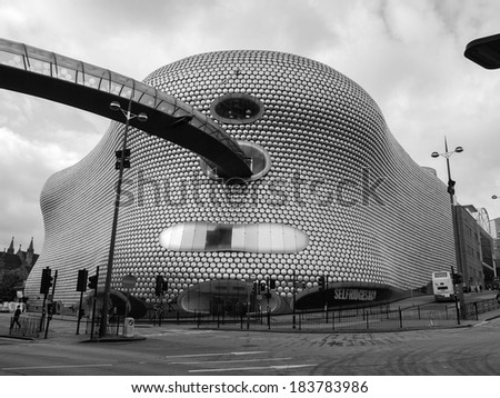 BIRMINGHAM, ENGLAND, UK - SEPTEMBER 23, 2011: The new Bull Ring shopping centre was designed by Future Systems architects for Selfridges, following an organic form inspired by the Fibonacci sequence