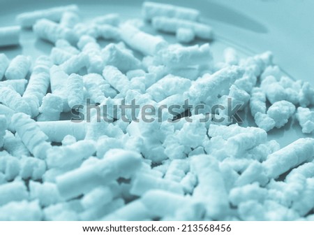 Liver salts - over the counter medical healthcare product - cool cyanotype