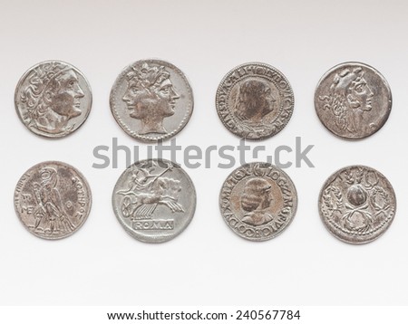 Ancient Roman coins from Italy