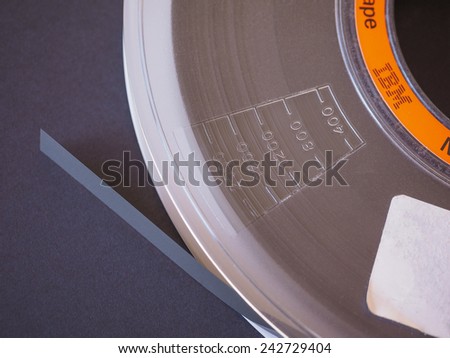LONDON, UK - DECEMBER 31, 2014: IBM reel tape for computer data storage