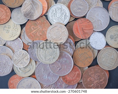 British Pounds coins of the United Kingdom