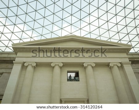 LONDON, UK - CIRCA MARCH, 2009: The Great Court at the British Museum designed by architect Lord Norman Foster opened in year 2000