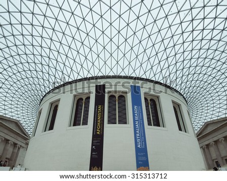 LONDON, UK - CIRCA JUNE, 2011: The Great Court at the British Museum designed by architect Lord Norman Foster opened in year 2000