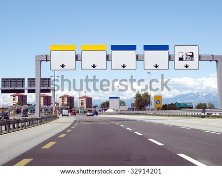 Similar – Image, Stock Photo Motorway approach in the rain