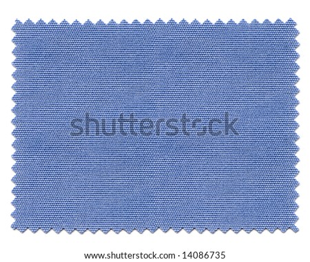Blue fabric sample
