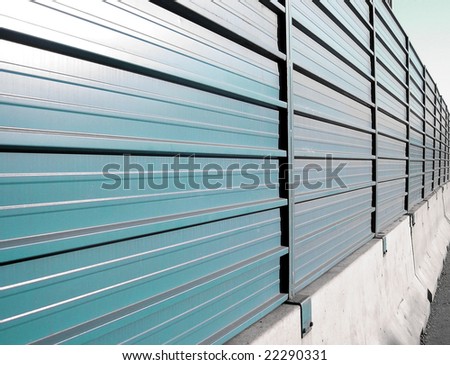 Provisional metal fence for road works