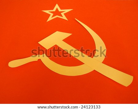 Communist Cccp Flag With Hammer And Sickle, Symbols Of Communism ...