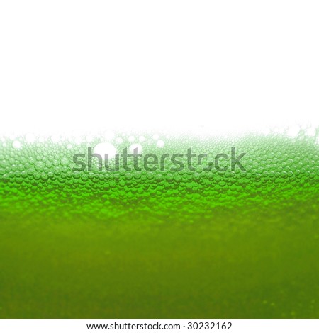 Peppermint drink with copy space (white background)